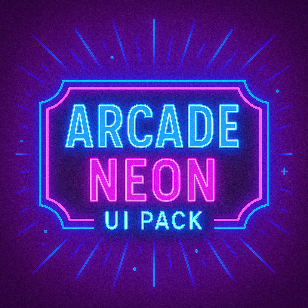 Arcade Neon UI Pack product preview